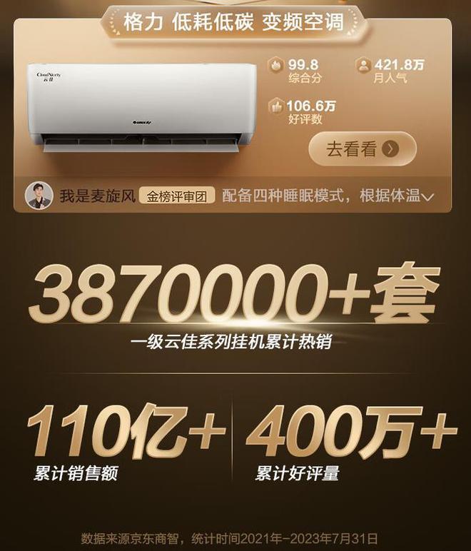 格力空调哪个系列最好？多方面评测2024最建议买这3个口碑公认(图2)